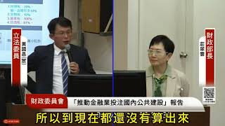 財政收支劃分法修法到底還要拖多久？等財政部版本永遠都在研議，推給地方政府。若依民進黨承諾的版本，應擴大統籌分配管的規模應該要履行對人民的承諾