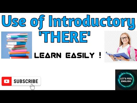 Use of Introductory 'There' 🤩🤩 Learn easily !