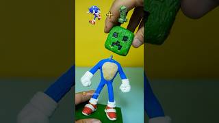 Clay-Made Creeper X Sonic #Shorts #DIY #ClayArt