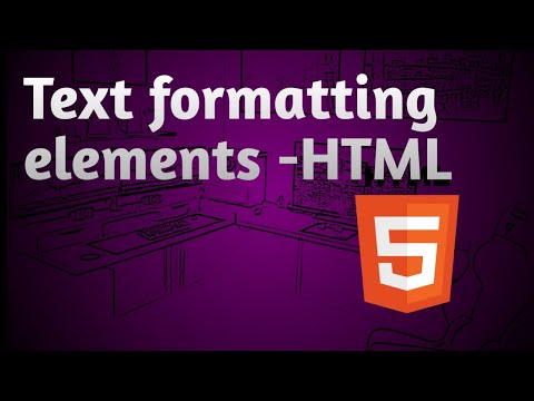 Basic HTML-Text formatting elements - Tutorial-02