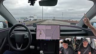 Tesla FSD 13.2.9 from San Mateo, CA to Black Bear Diner in Danville, CA (with friends & commentary)