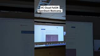 VC Cloud Fall24: OpenStack Bootcamp #cloudcomputing #profcorey #openstack #stem #manila #oss #api