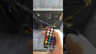 How to Turn Off Your Computer's RGB Lights #Computers #RGB