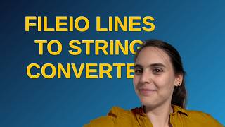 Codereview: FileIO lines to String Converter