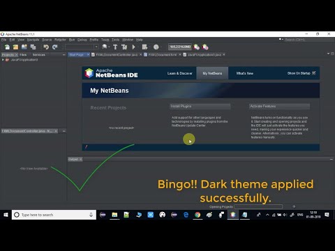 How to apply dark theme in netbeans || How to make #netBeans dark