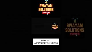 Introduction to Industry 4.0 & Industrial IOT Week 12 | SWAYAM NPTEL Assignment Solutions |SUBSCRIBE