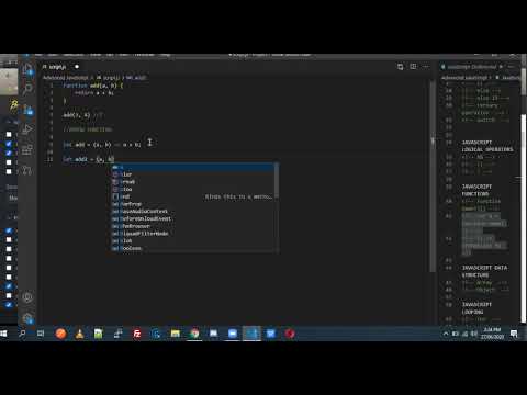 Day 24.7: Advanced JavaScript (Arrow Functions)