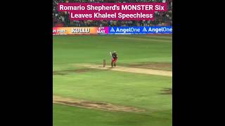 Romario Shepherd's MONSTER Six Leaves Khaleel Speechless! #RomarioShepherd #ipl #ipl2025 #RCBvsCSK