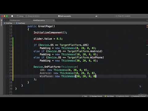 016 Dealing with Device Differences - Xamarin Forms Course