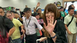 2019/10/18 AKB48 台北演唱會/台湾コンサート接機@松山機場/台北松山空港