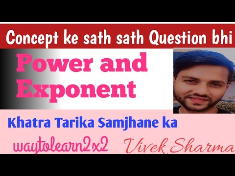 Exponent Concept and Questions