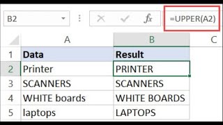 Excle Class 33 Uppercase and Lowercase in Excel Urdu / Hindi.