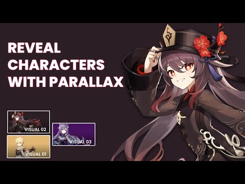 Reveal Characters With Parallax | HTML CSS Javascript | GSAP