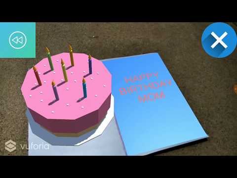 Augmented Reality Birthday Card using Unity and Vuforia