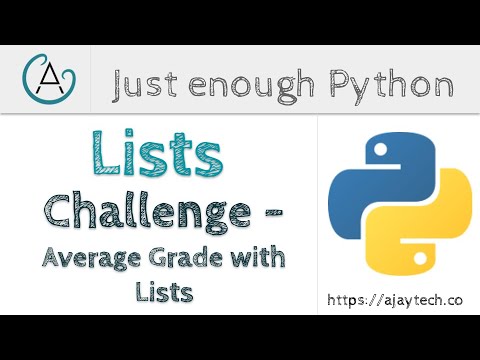 Python Lists - Challenge | Just enough Python