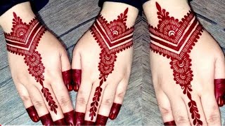 🌸 Simple & Stylish Back Hand Mehndi Design 2025 | Easy Arabic Floral Mehndi for Beginners 🌿#henna