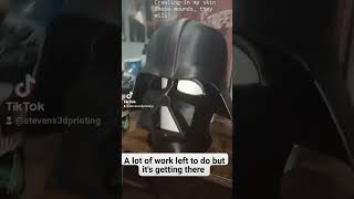 darth Vader helmet #starwar #3dprint #dprinting #printing3d #starwarscostume #custom #dprint