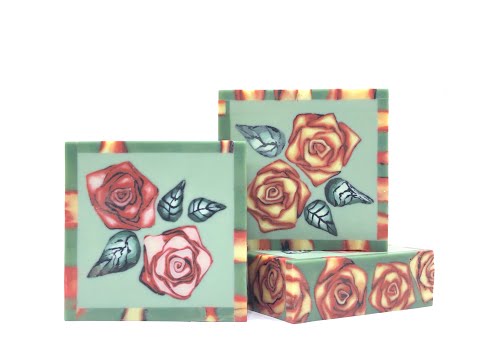 Roses soap -  Soap dough Cold process soap