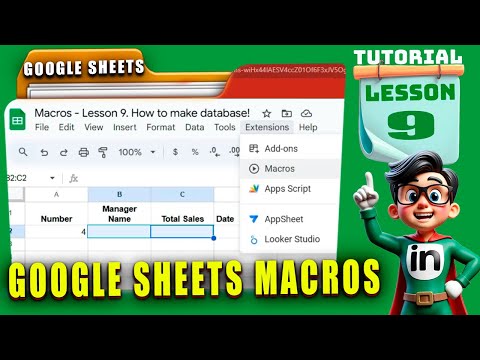Macros in Google Sheets. How to Create a Simple Database. Tutorial for Beginners - 🔥Lesson 9🔥