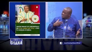 Hassan Ayarigah has threaten to sue GTEC for alleging that his PHD is fake