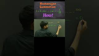 Ramanujan Summation, ramanujan paradox  #shorts #maths #jeemaths
