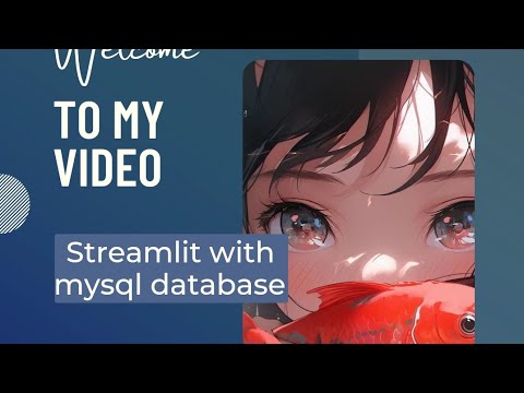 Streamlit Login page linked to MySQL database 🤩😎👾💯