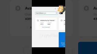 #SHORTS how to add avalanche (avax) to metamask with 1 click