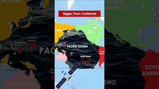 The Pacific Ocean is BIGGER than ALL continents combined! #facts #shortsfeed #geopolitics #history