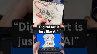 AI “Artists” Favorite Argument… #shorts #drawing #digitalart