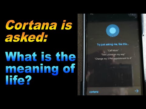 CORTANA IS ASKED:  WHAT IS THE MEANING OF LIFE?  CORTANA FUNNY MOMENTS!