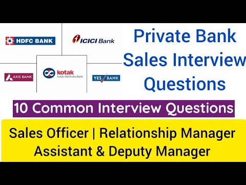 Sales Interview Questions Answers | HDFC Bank Interview | ICICI Bank Interview | Axis Vank Interview