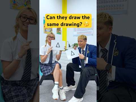 Can they draw the same drawing? 🤔