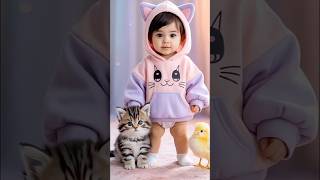 Training Dance with Baby, Cat & Chicken – So Funny!