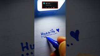 Huzaifa name drawing #drawing #calligraphy #shortsviral #viral #shortsfeed #shorts