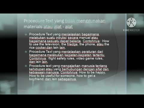 MATERI B. INGGRIS KELAS 7 SMP N 6 BANJIT : PROCEDURE TEXT