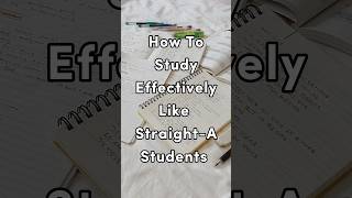 How to study effectively like straight-A students? 🤔 #study #gcse #studytips #motivation #igcse