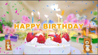 バースデイソング【歌詞入り】お誕生日に一緒に歌ってね！