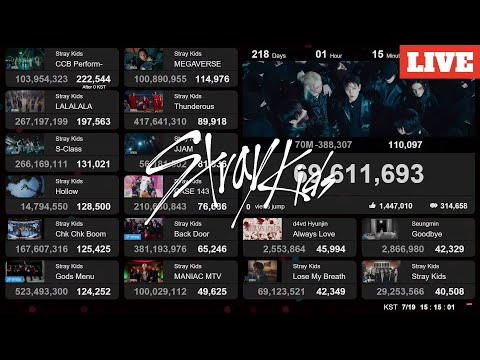 Stray Kids - "Walkin On Water" 70M | Live View Count | ​​Lo-fi