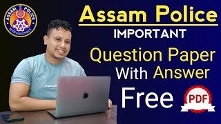 Assam Police Previous Year Question Paper & Answer Key PDF Download