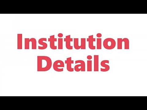 "Run Your School" Institution Details settings