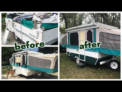 Budget Friendly Way to Paint Your Pop-Up Camper