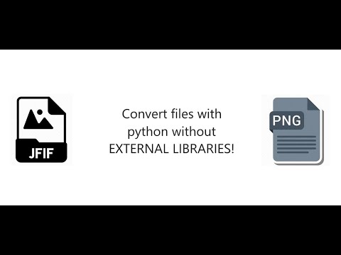 Python Tricks Ep1: Convert files with python without external libraries! | In 3 easy steps!