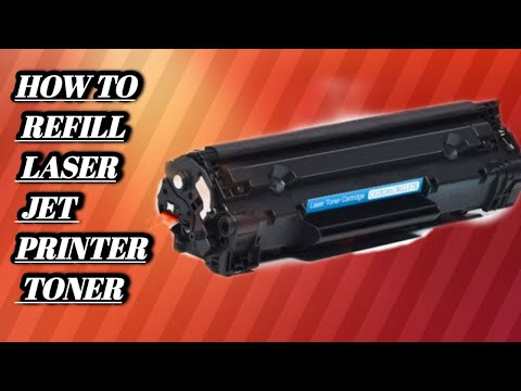 How to refill HP Laserjet printer toner