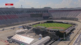 Final preparations underway for MLB Speedway Classic at Bristol
