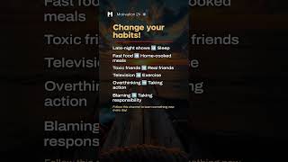 Change your habits, better life! #success #motivation #video #shorts #viralvideo #love #life #like