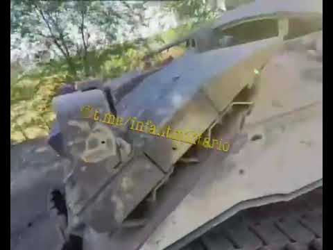 Wreck of M2A2 ODS infantry fighting vehicle, the Huskey protected vehicle and a T 72M1 tank