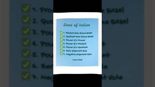 Law of indices #math #class9 #chapter1 #law #realnumbers #easymathbyayesha #mathematics #foryou