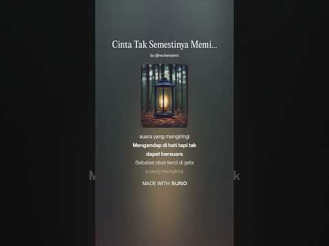 Cinta Tak Semestinya Memiliki - RR