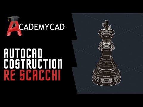 Autocad 3D Tutorial | Re di Scacchi #autocad #autodesk #learn