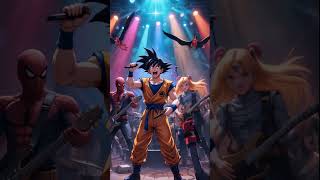 "🎸 Goku, Homem-Aranha, Batman e Deadpool .Formam a Banda Mais Épica do Multiverso da Loucura ! 🎸